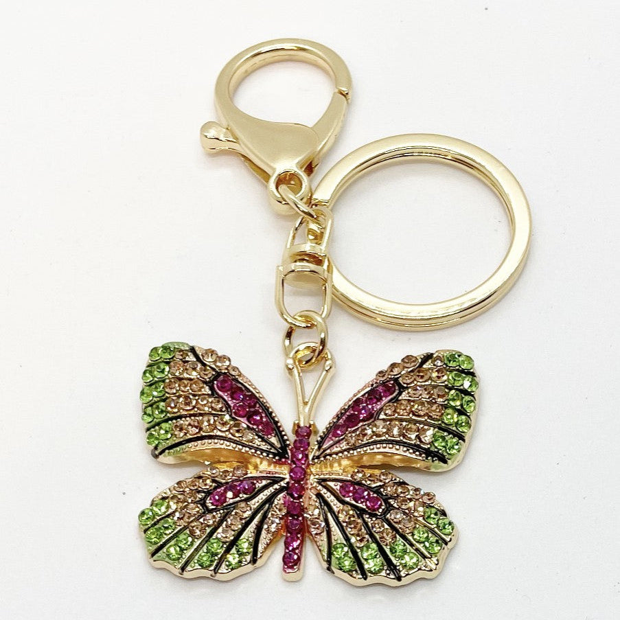 Keyring - Butterfly Pink by Yellow Rock Decor. Australian Art Prints, Gifts, Fashion and Homewares. Green Door Decor. www.greendoordecor.com.au
