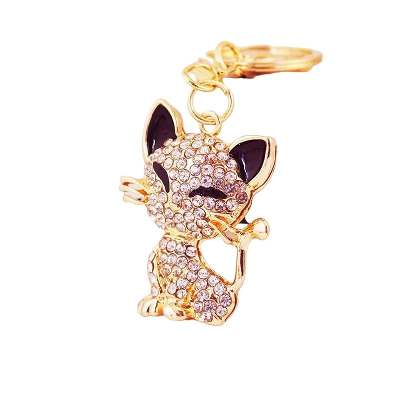 Cleo Cat Keyring by Yellow Rock Decor. Australian Art Prints and Homewares. Green Door Decor. www.greendoordecor.com.au