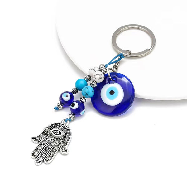 Evil Eye Keyring by Yellow Rock Decor. Australian Art Prints and Homewares. Green Door Decor. www.greendoordecor.com.au