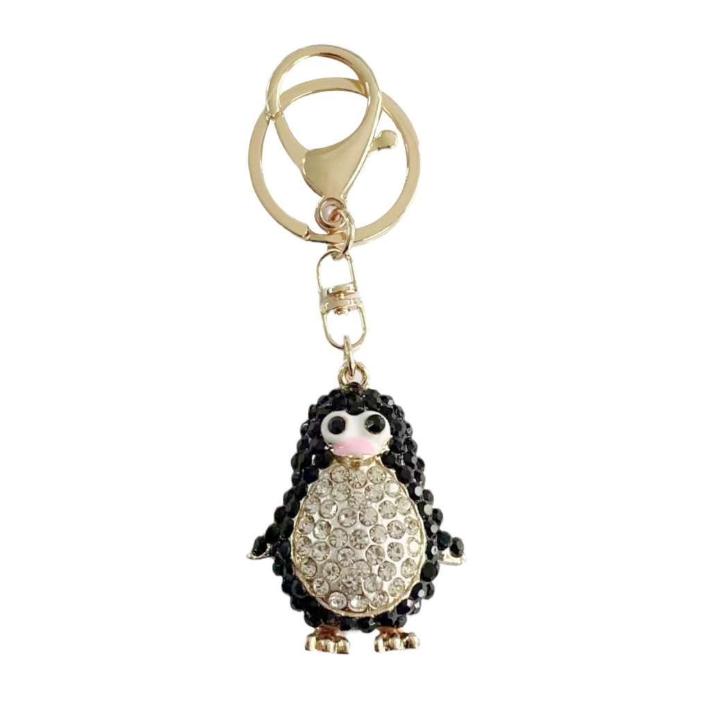 Penguin Black Keyring by Yellow Rock Decor. Australian Art Prints, Gifts, Fashion and Homewares. Green Door Decor. www.greendoordecor.com.au