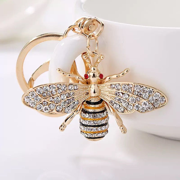 Queen Bee Keyring by Yellow Rock Decor. Australian Art Prints and Homewares. Green Door Decor. www.greendoordecor.com.au