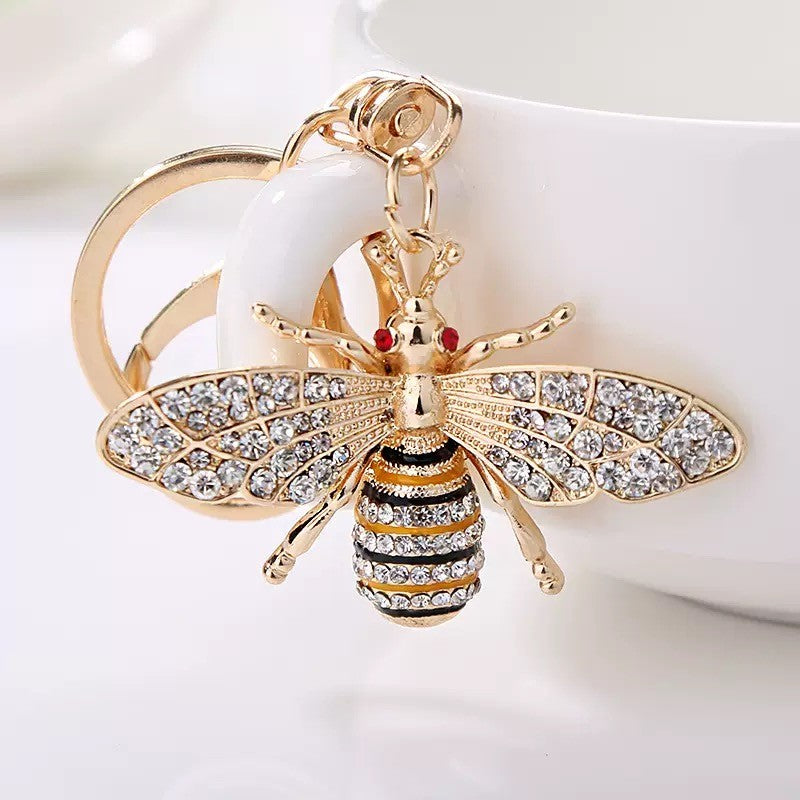 Queen Bee Keyring by Yellow Rock Decor. Australian Art Prints and Homewares. Green Door Decor. www.greendoordecor.com.au