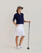 Khan Bamboo 3/4 Sleeve Collared Polo Top | Navy by Lou Lou Australia. Australian Art Prints, Gifts, Fashion and Homewares. Green Door Decor. www.greendoordecor.com.au