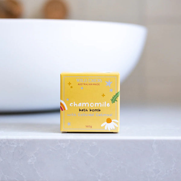 Kids Bath Bomb | Chamomile by Wild Emery. Australian Art Prints, Fashion and Homewares. Green Door Decor. www.greendoordecor.com.au