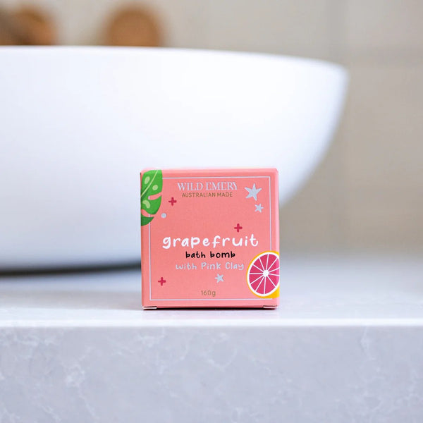 Kids Bath Bomb | Grapefruit by Wild Emery. Australian Art Prints, Fashion and Homewares. Green Door Decor. www.greendoordecor.com.au