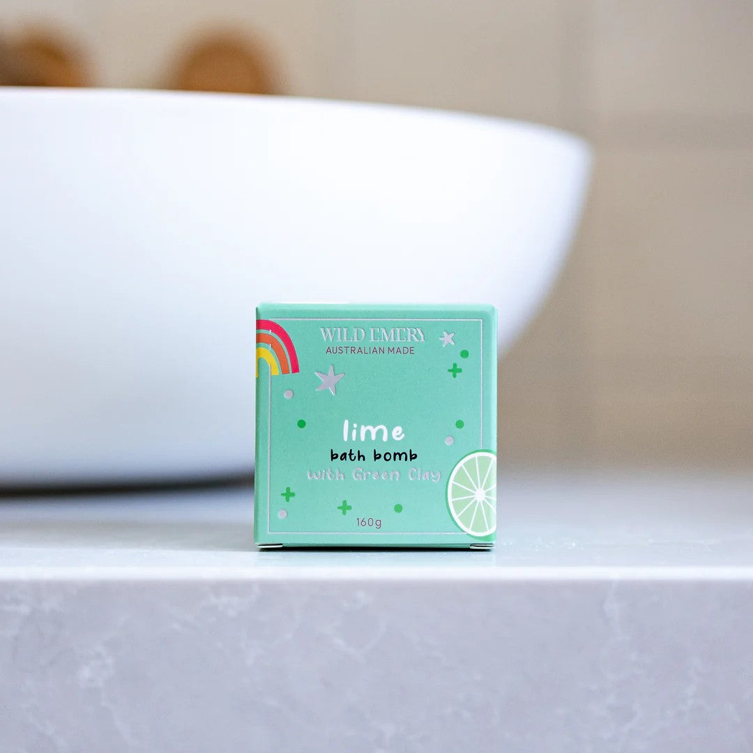 Kids Bath Bomb | Lime by Wild Emery. Australian Art Prints, Fashion and Homewares. Green Door Decor. www.greendoordecor.com.au