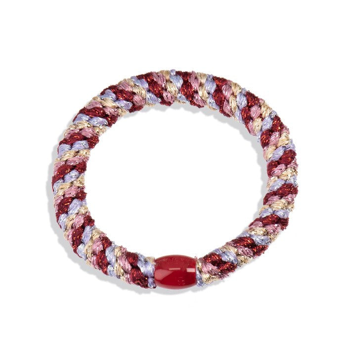 KKNEKKI Original Hair Tie | Mix Lavender-Bordeaux Glitter by Kknekki. Australian Art Prints, Gifts, Fashion and Homewares. Green Door Decor. www.greendoordecor.com.au