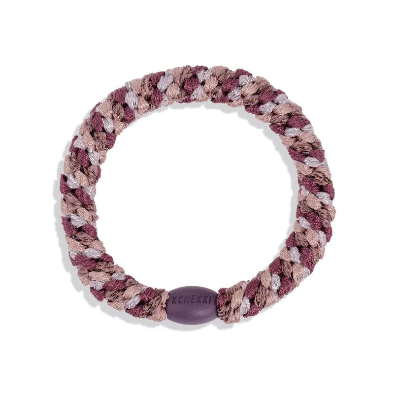 KKNEKKI Original Hair Tie | Mix Plum Pink Glitter. Australian Art Prints, Gifts, Fashion and Homewares. Green Door Decor. www.greendoordecor.com.au