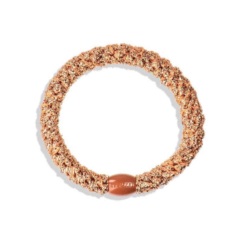 KKNEKKI Original Hair Tie | Rose Gold Glitter. Australian Art Prints, Gifts, Fashion and Homewares. Green Door Decor. www.greendoordecor.com.au