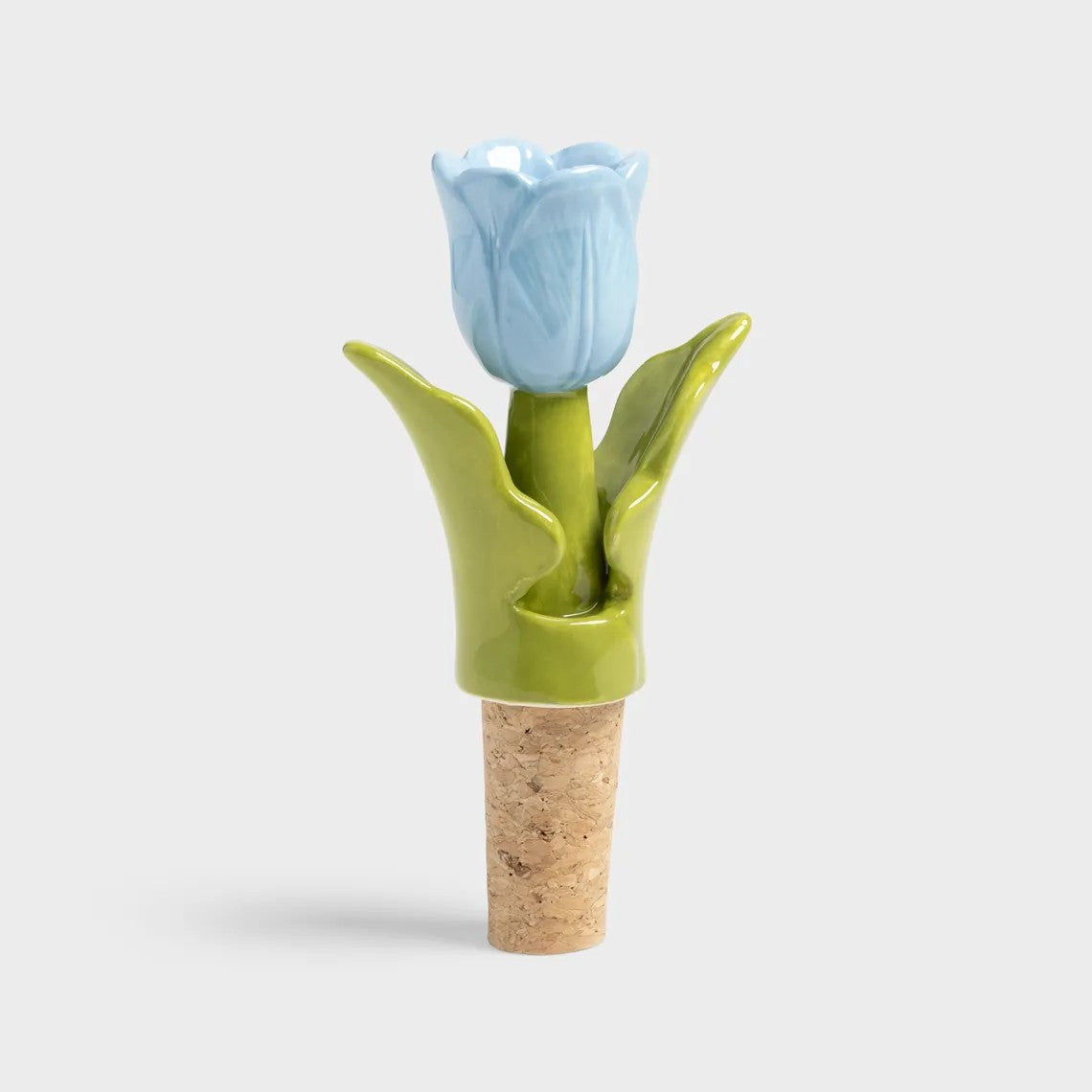 Klevering | Bottle Stopper - Tulip Blue by French Bazaar. Australian Art Prints and Homewares. Green Door Decor. www.greendoordecor.com.au