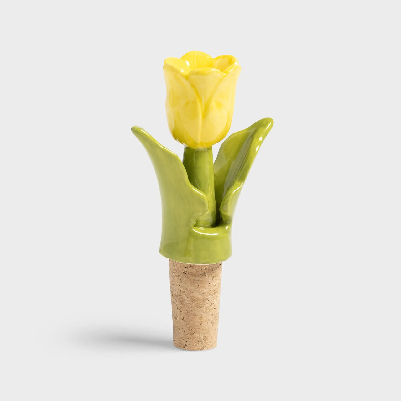 Klevering | Bottle Stopper - Tulip Yellow by French Bazaar. Australian Art Prints and Homewares. Green Door Decor. www.greendoordecor.com.au