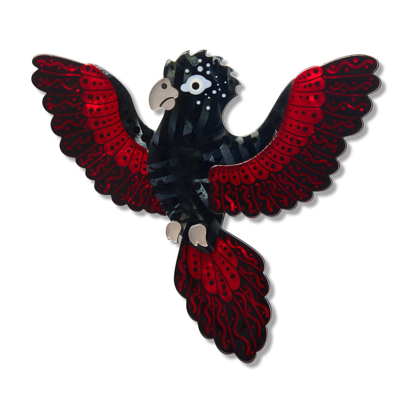 Kurri Kurri Marrpu Brooch | Erstwilder x Brooke Sutton. Australian Art Prints, Gifts, Fashion and Homewares. Green Door Decor. www.greendoordecor.com.au