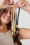 LOOP Phone Strap | Black With Gold Hardware by Klipsta. Australian Art Prints and Homewares. Green Door Decor. www.greendoordecor.com