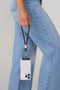 LOOP Phone Strap | Black With Gold Hardware by Klipsta. Australian Art Prints and Homewares. Green Door Decor. www.greendoordecor.com