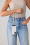 LOOP Phone Strap | Tan With Gold Hardware by Klipsta. Australian Art Prints and Homewares. Green Door Decor. www.greendoordecor.com