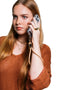LOOP Phone Strap | Tan With Gold Hardware by Klipsta. Australian Art Prints and Homewares. Green Door Decor. www.greendoordecor.com