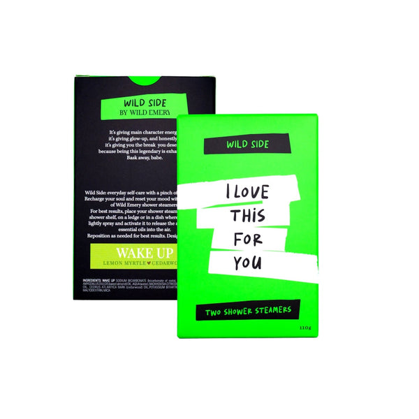 Wild Side Shower Steamer (2 Pack) | I Love This For You by Wild Emery. Australian Art Prints, Gifts, Fashion and Homewares. Green Door Decor. www.greendoordecor.com.au