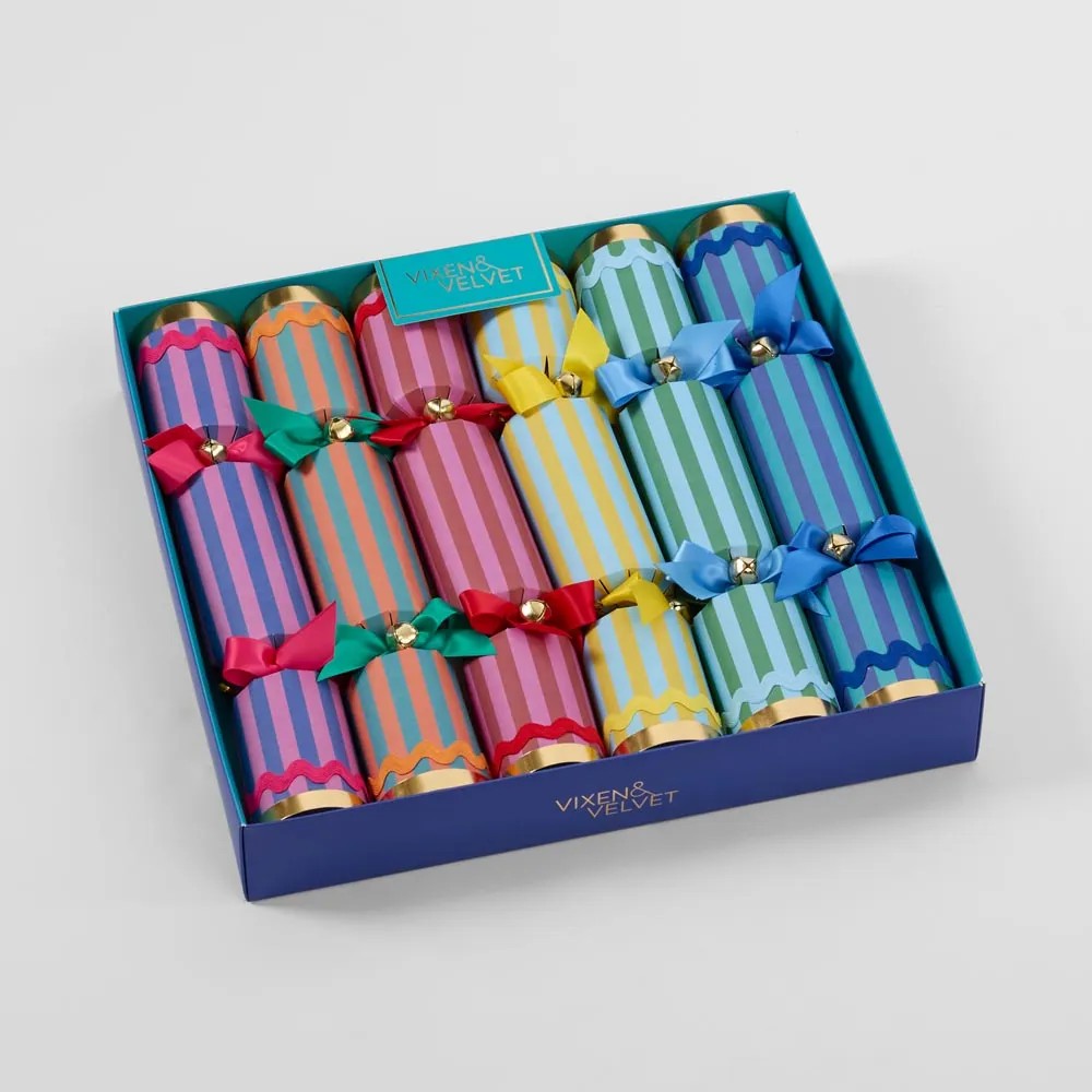 La Dolce Vita Christmas Crackers | Mixed Stripes by Florabelle. Australian Art Prints and Homewares. Green Door Decor. www.greendoordecor.com.au