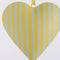 La Dolce Vita Heart Tree Decoration - Large Yellow | Christmas Hanging Decorations
