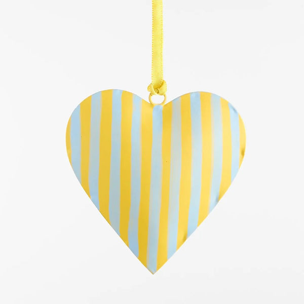 La Dolce Vita Heart Tree Decoration - Small Yellow | Christmas Hanging Decorations by Florabelle. Australian Art Prints and Homewares. Green Door Decor. www.greendoordecor.com.au