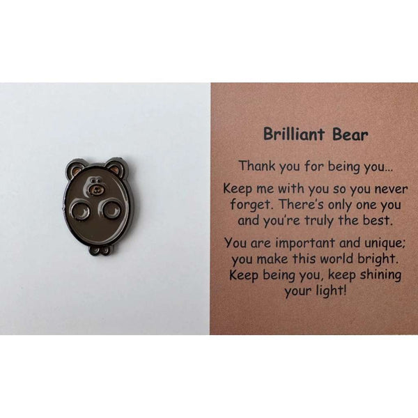 Brilliant Bear | Mental Wellbeing Keyring by Little Joys by Amelie. Australian Art Prints and Homewares. Green Door Decor. www.greendoordecor.com.au