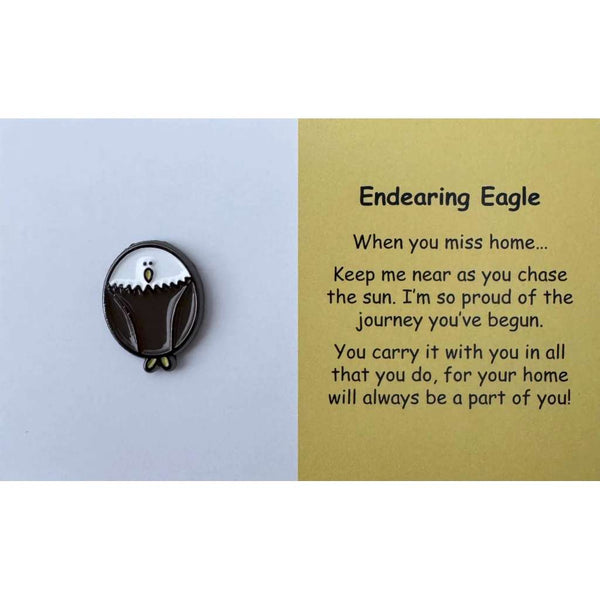 Endearing Eagle | Mental Wellbeing Keyring by Little Joys by Amelie. Australian Art Prints and Homewares. Green Door Decor. www.greendoordecor.com.au