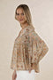 Lara Blouse | Almond Print by Humidity Lifestyle. Australian Art Prints, Gifts, Fashion and Homewares. Green Door Decor. www.greendoordecor.com.au