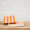 Ceramic Large Butter Dish | Orange & Pink Stripe by Noss & Co. Australian Art Prints and Homewares. Green Door Decor. www.greendoordecor.com.au