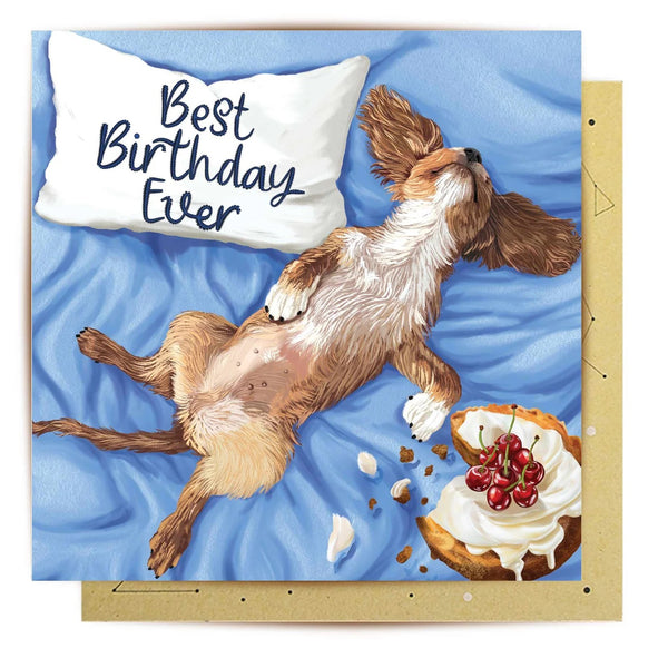 Greeting Card | Lazy Best Birthday Ever by La La Land. Australian Art Prints, Gifts, Fashion and Homewares. Green Door Decor. www.greendoordecor.com.au
