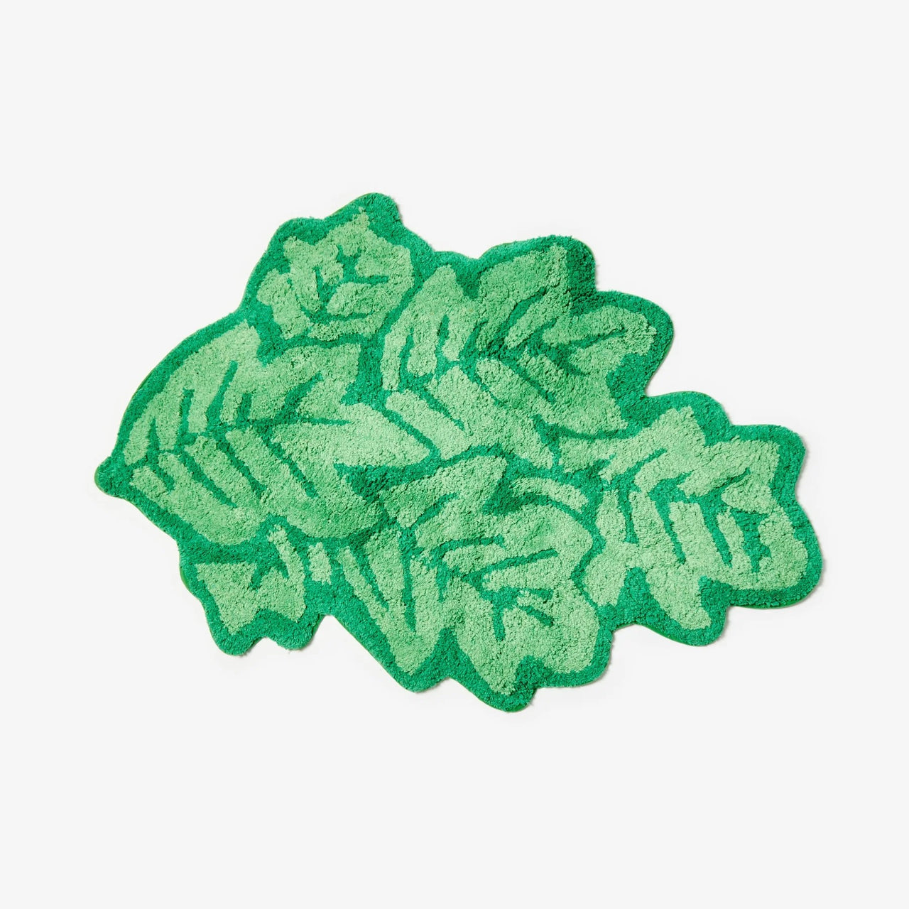 Bath Mat | Leaf Green by Bonnie and Neil. Australian Art Prints and Homewares. Green Door Decor. www.greendoordecor.com.au