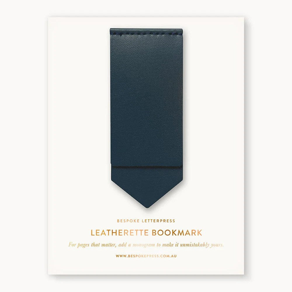 Leatherette Bookmark | Royal Blue by Bespoke Letterpress. Australian Art Prints and Homewares. Green Door Decor. www.greendoordecor.com.au