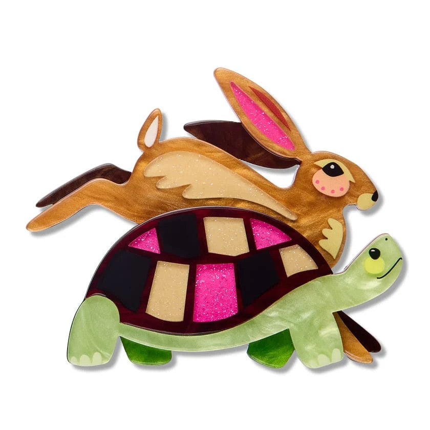Lesson Learned Brooch | Erstwilder x Pete Cromer Fairy Tales Collection. Australian Art Prints, Gifts, Fashion and Homewares. Green Door Decor. www.greendoordecor.com.au