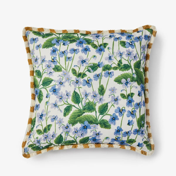 Linen Cushion (50cm) | Lilas Blue by Bonnie and Neil. Australian Art Prints, Fashion and Homewares. Green Door Decor. www.greendoordecor.com.au
