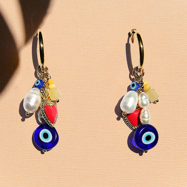 'Limoncello' Huggie Hoops by Kingston Jewellery. Australian Art Prints, Fashion and Homewares. Green Door Decor. www.greendoordecor.com.au