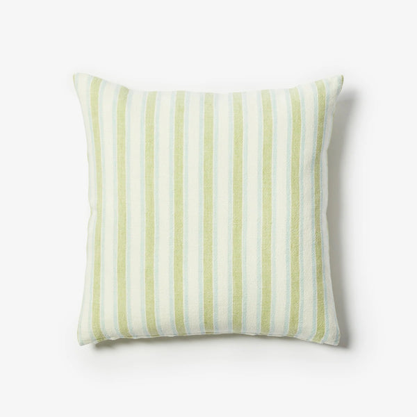 Linen Cushion (50cm) | Linear Green by Bonnie and Neil. Australian Art Prints and Homewares. Green Door Decor. www.greendoordecor.com.au