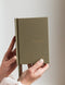 Linen Bound Pocket Journal (Bullet) | Saltmarsh Green by Bespoke Letterpress. Australian Art Prints, Gifts, Fashion and Homewares. Green Door Decor. www.greendoordecor.com.au