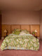 Linen Quilt Cover - King | Stripe Blue Green by Bonnie and Neil. Australian Art Prints, Gifts, Fashion and Homewares. Green Door Decor. www.greendoordecor.com.au