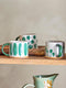 Linora Green Mug | Various Designs by Bloomingville, French Bazaar. Australian Art Prints and Homewares. Green Door Decor. www.greendoordecor.com.au