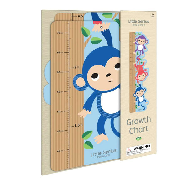 Little Genius Play & Learn | Growth Chart by Lake Press. Australian Art Prints, Gifts, Fashion and Homewares. Green Door Decor. www.greendoordecor.com.au