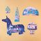 Londji Progressive Puzzles - Happy Birthday Unicorn by Antipoda. Australian Art Prints and Homewares. Green Door Decor. www.greendoordecor.com.au