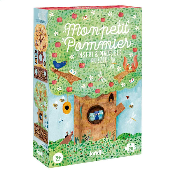 Londji Reversible Puzzle - Mon Petit Pommier by Antipoda. Australian Art Prints and Homewares. Green Door Decor. www.greendoordecor.com.au