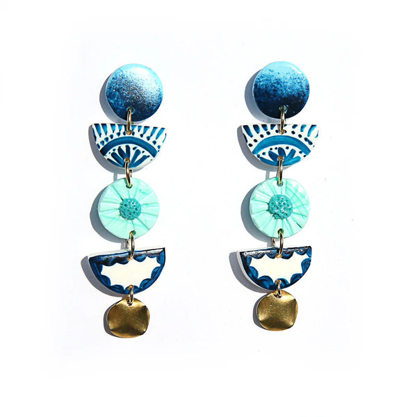 Long Drops 2 earrings by Kingston Jewellery. Australian Art Prints and Homewares. Green Door Decor. www.greendoordecor.com.au