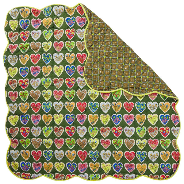 'Loretta' Scalloped Coverlet by Sage and Clare. Australian Art Prints, Gifts, Fashion and Homewares. Green Door Decor. www.greendoordecor.com.au
