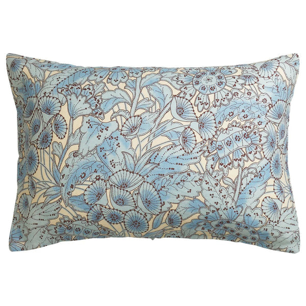 'Lucia' Linen Standard Pillowcase Set | Cerulean by Sage and Clare. Australian Art Prints and Homewares. Green Door Decor. www.greendoordecor.com.au