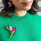 Lulu the Lorikeet Brooch | Erstwilder. Australian Art Prints and Homewares. Green Door Decor. www.greendoordecor.com.au