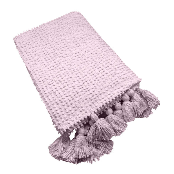 Luna Throw | Soft Orchid by J.Elliot Home. Australian Art Prints, Gifts, Fashion and Homewares. Green Door Decor. www.greendoordecor.com.au