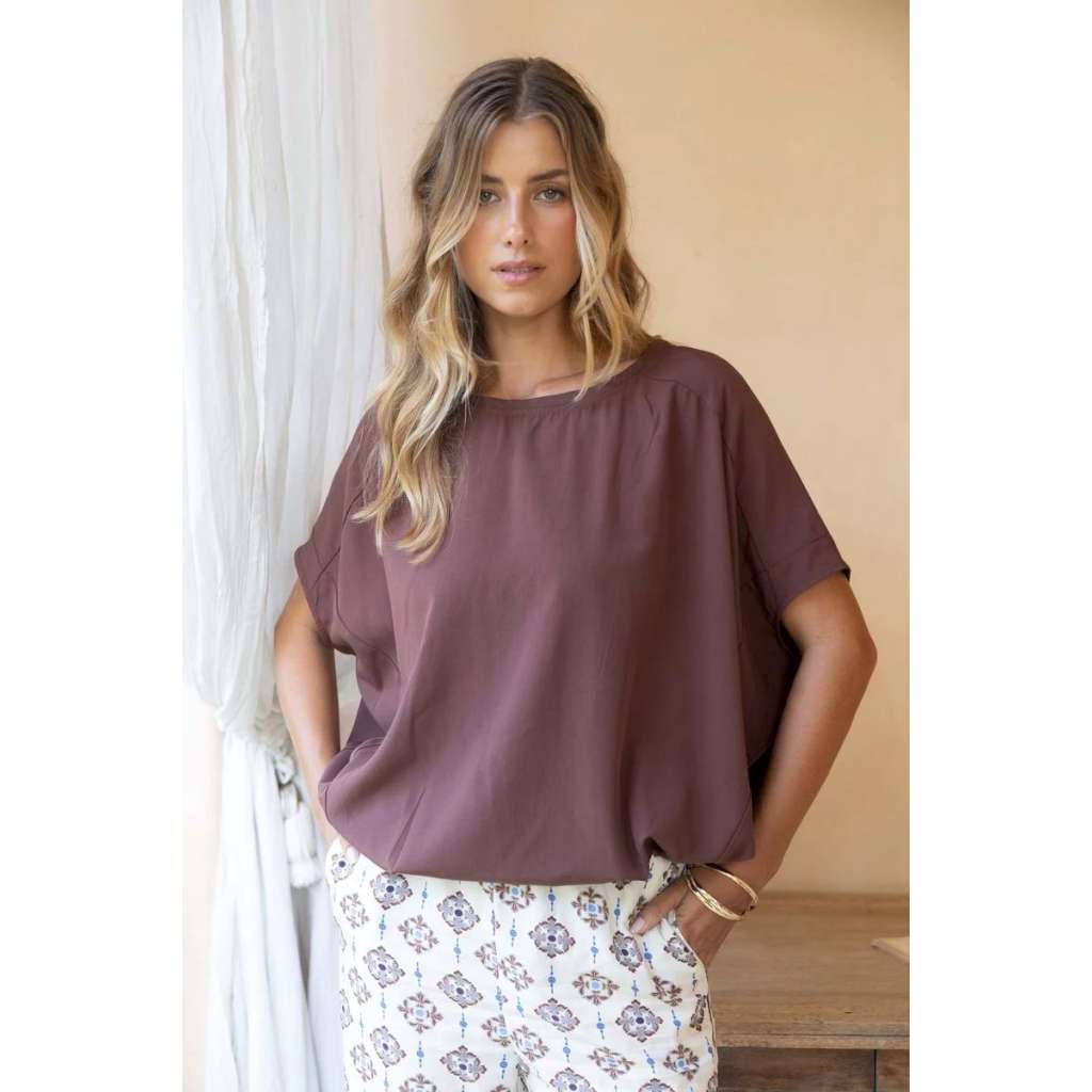 Lush Top | Cacao by Humidity Lifestyle. Australian Art Prints, Gifts, Fashion and Homewares. Green Door Decor. www.greendoordecor.com.au