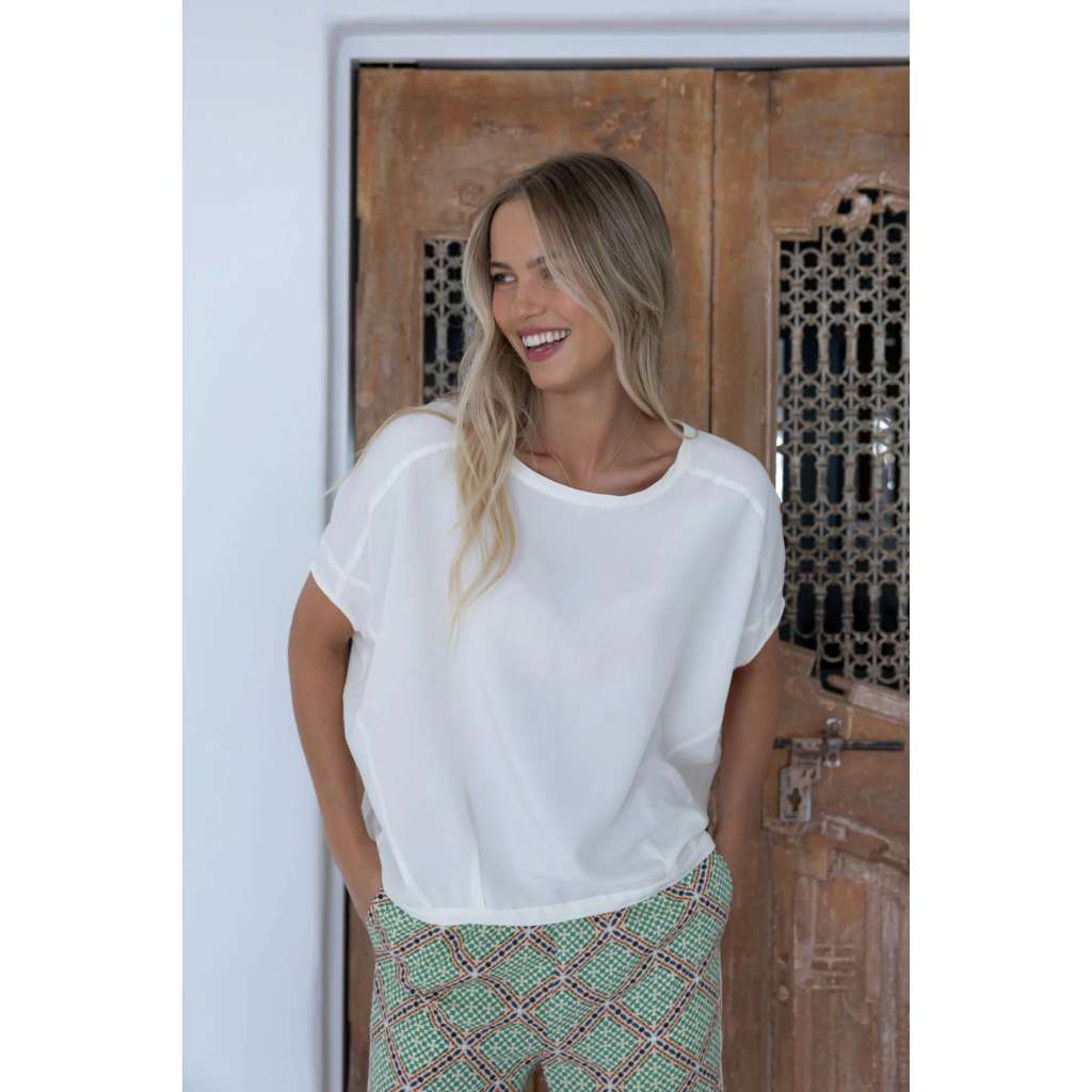 Lush Top | Cream by Humidity Lifestyle. Australian Art Prints and Homewares. Green Door Decor. www.greendoordecor.com.au