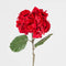 Faux Flowers | Luxe Velvet Hydrangea Stem Red by Florabelle. Australian Art Prints and Homewares. Green Door Decor. www.greendoordecor.com.au