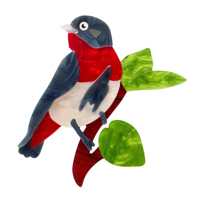 Mabel the Mistletoebird Brooch | Erstwilder. Australian Art Prints and Homewares. Green Door Decor. www.greendoordecor.com.au